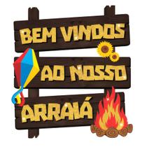 painel bem vindos ao arraia festa junina decoração - Piffer