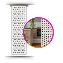 Painel Biombo Divisória Ambiente Decorativo 70x245 Branco