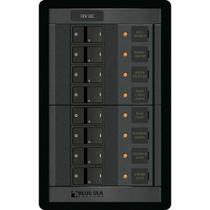 Painel Blue Sea Systems 1200 12V DC de 8 posições com 8 disjuntores