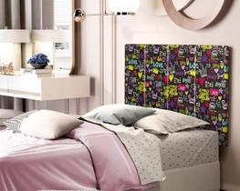 Painel Cabeceira Box 0,90 Infantil Cor Love Smile Comprar