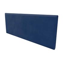 Painel Cabeceira Cama box Casal 140 Cm Ayumi material sintético Azul Marinho - Móveis Mafer