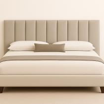 Painel Cabeceira Cama Solteiro Modulo Veludo 100x60 Preto