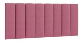 Painel Cabeceira Cancun Para Cama Box Casal 140 cm Suede Rosa Barbie - LM DECOR