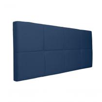 Painel Cabeceira Casal 1,40cm Azul Marinho.