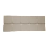 Painel Cabeceira De Casal King 190cm Para Cama Box Nina Suede Bege - DS Móveis