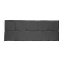 Painel Cabeceira De Solteiro 90cm Para Cama Box Nina Suede Cinza - SA Móveis