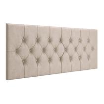 Painel Cabeceira Dobrável De Parede Mariela Para Cama Casal 1.38m Tecido Sued Bege Areia Com Capitonê Painel Cabeceira Dobrável De Parede Mariela Para Cama Casal 1.38m Tecido Sued Bege Areia Com Capitonê