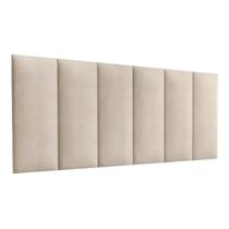 Painel Cabeceira Dobrável Sophia Para Cama Queen Box 1.58m Tecido Sued Bege Areia Painel Cabeceira Dobrável Sophia Para Cama Queen Box 1.58m Tecido Sued Bege Areia