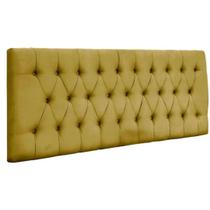 Painel Cabeceira Dubai para cama box-193 Mt-Suede Amarelo