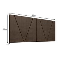Painel Cabeceira Estofada Nobre para Cama Queen 160 cm