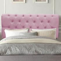 Painel Cabeceira Estofada Paris 140cm Cama Box Casal Suede Rosa Bebe- MABE MAGAZINE Painel Cabeceira Estofada Paris 140cm Cama Box Casal Suede Rosa Bebe- MABE MAGAZINE