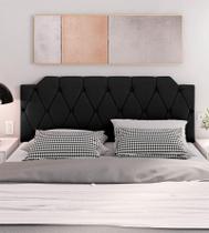 Painel Cabeceira Kelly Casal Estofada Suede Tamanho 1,40cm - Varias Cores