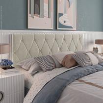 Painel Cabeceira para Cama de queen 1,60 Leticia- Areia - MJRMoveis
