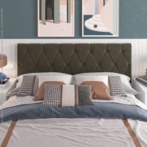 Painel Cabeceira para Cama de queen 1,60 Leticia- Marrom - MJRMoveis