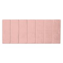 Painel Cabeceira Queen Size 1,60mX60cm Modulada Estofada Rosa Suede Para Cama Casal