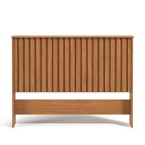 Painel Cabeceira Ripada Modular Rustica MDF Cama Queen 1,60 Painel Cabeceira Ripada Modular Rustica MDF Cama Queen 1,60