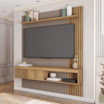 Painel Caemmun Jade 1.5 Buriti Fendi Para TV até 65 polegadas, Design Moderno, Nichos Decorativos e Acabamento Premium