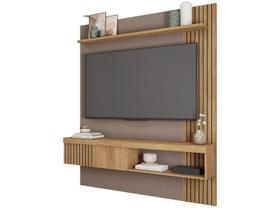 Painel Caemmun Jade 1.5 Buriti Fendi Para TV até 65 polegadas, Design Moderno, Nichos Decorativos e Acabamento Premium