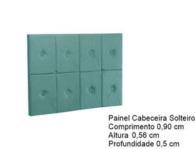 Painel Cama Box Botão Solteiro 0,90 Elegance Cor ul - Comprar Móveis Em Casa