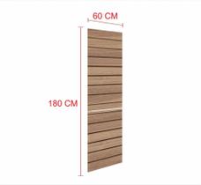 Painel canaletado 18mm amadeirado escuro altura 180 cm comp 60 cm