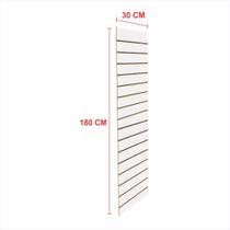 Painel canaletado 18mm branco altura 180 cm comp 30 cm Painel canaletado 18mm branco altura 180 cm comp 30 cm