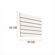 Painel canaletado 18mm branco altura 60 cm comp 60 cm Painel canaletado 18mm branco altura 60 cm comp 60 cm