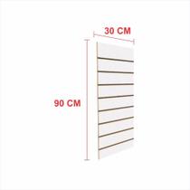 Painel canaletado 18mm branco altura 90 cm comp 30 cm Painel canaletado 18mm branco altura 90 cm comp 30 cm