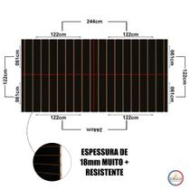 Painel Canaletado 18MM MDF Preto Painel Canaletado 18MM MDF Preto