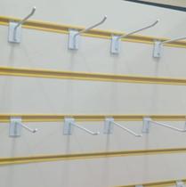 Painel canaletado 60x60 branco perfil kit 2 unidades e 20 ganchos