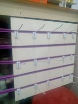 Painel canaletado 60x60 branco perfil kit 2 unidades e 20 ganchos Painel canaletado 60x60 branco perfil kit 2 unidades e 20 ganchos