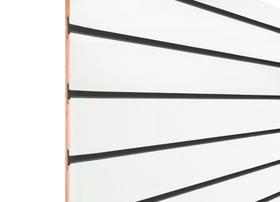 Painel Canaletado 90x45 branco 18mm com canaletas de pvc Preto