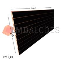 Painel Canaletado em Mdf 0,91 x 1,22m - Preto