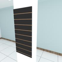 Painel canaletado preto 1 peça 50x120 paineis canaletados mdf canaletado painel mdf loja Preto