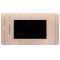 Painel Celine para TV até 75 Polegadas com LED DJ Cor Off White