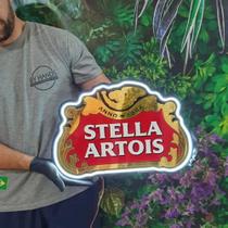 Painel Cerveja Stella Artois Em Acrílico 50cm C/controle
