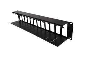 Painel Chassi Para Conversor de Mídia 2U 19 Polegadas Rack - Até 12 Conversores - Preto - V2