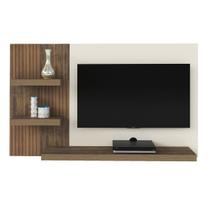 Painel Chess Pinho Ripado/Off White para TV até 50 Polegadas - Artely Painel Chess Pinho Ripado/Off White para TV até 50 Polegadas - Artely