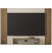 Painel Cine para TV até 47 Polegadas Ripado 3D Artely Pinho Off White