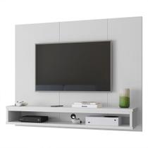 Painel Cissa Tv 32 36 39 40 42 46 47 50 Polegadas Prateleira Inferior Nicho Decorativo Suspenso Quarto Sala - Branco - RPM Móveis - Lojas RPM