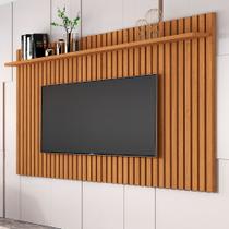 Painel Classic Ripado 1,80m Nature para Tv Grande com Design Decorativo Moderno