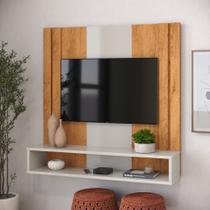 Painel Classic Ripado 90 P/ TV 32 Pol. Cedro Off White 2047 Ofertamo Painel Classic Ripado 90 P/ TV 32 Pol. Cedro Off White 2047 Ofertamo