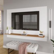Painel Columbia 01 Prateleira P e Tv Ate 50 Pol. branco e montana Painel Columbia 01 Prateleira P e Tv Ate 50 Pol. branco e montana