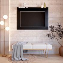 Painel Columbia 01 Prateleira P e Tv Ate 50 Pol. preto Painel Columbia 01 Prateleira P e Tv Ate 50 Pol. preto