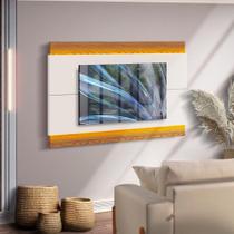 Painel Com Led Para Tv Até 60 Polegadas Off White Freijó Ryura Shop Jm