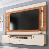 Painel Com Led Para Tv até 75 Polegadas Cinza Dali Caemmun