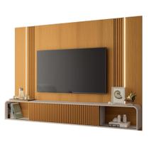 Painel com Nicho e Led Para TV Até 85 Polegadas 2,19m Ômega