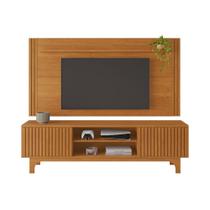 Painel com Rack Conjunto Trunfo Ripado Portas de Correr Pés MDF Usinados JCM Painel com Rack Conjunto Trunfo Ripado Portas de Correr Pés MDF Usinados JCM