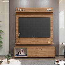 Painel com Rack para TV de até 50 Polegadas DJ Móveis Nevada Pet Nature Painel com Rack para TV de até 50 Polegadas DJ Móveis Nevada Pet Nature