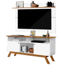 Painel Com Rack TV 55 Pol 1412X1469 Branco Nature Tebar - Tebarrot