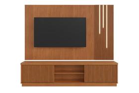 Painel com Rack Valencia 2 Portas P/ Tv 75'' 2,20cm c/ LED - Mavaular Painel com Rack Valencia 2 Portas P/ Tv 75'' 2,20cm c/ LED - Mavaular